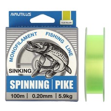 Леска Nautilus Spinning Pike 100м 0,18мм Fluo Yellow